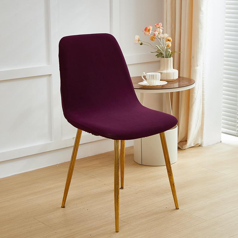 Solid Spandex Elastic Shell Chair Cover Stretch Dining Room Stretch Chair Cover Seat Covers Slipcover Summer