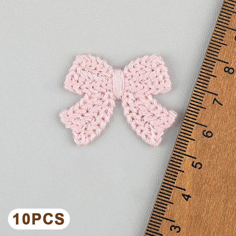 10Pcs 3.6Cm Embroidered Bow Tie Scrapbooking Diy Sewing On Patches Home Decoration Accessories Ornament Supplies