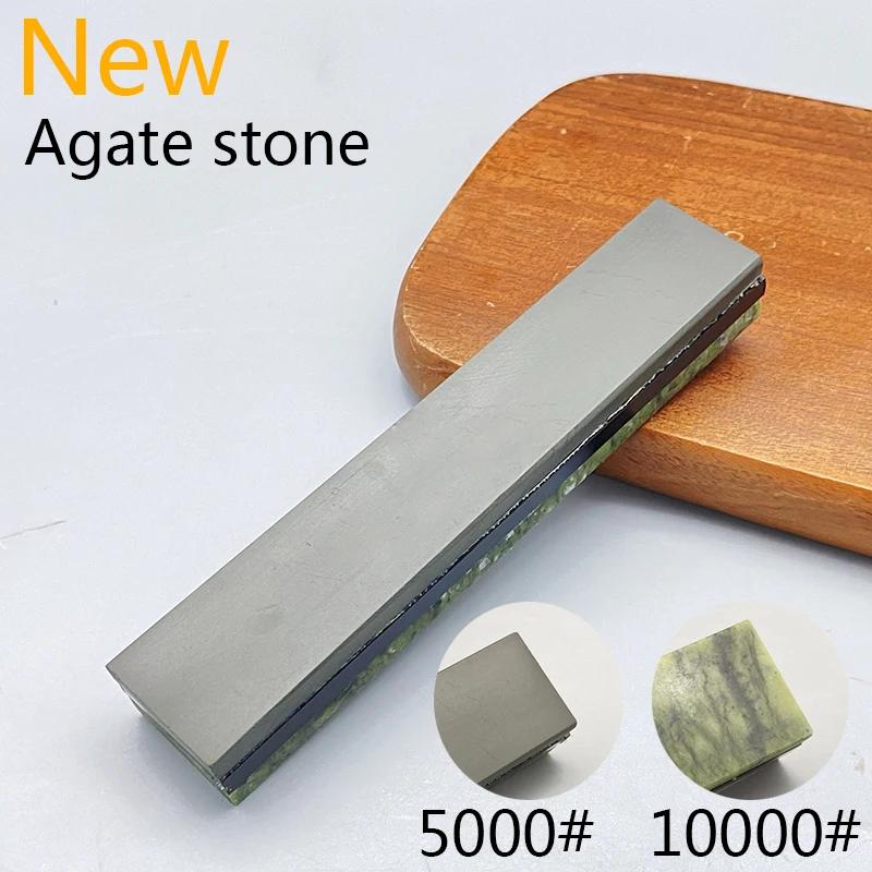 10000 Körnung Natürlicher Grüner Achat Schärfstein Wetzstein Feinschleifen Polieren Rasiermesser Küchenmesser Schärfer Abziehwerkzeug