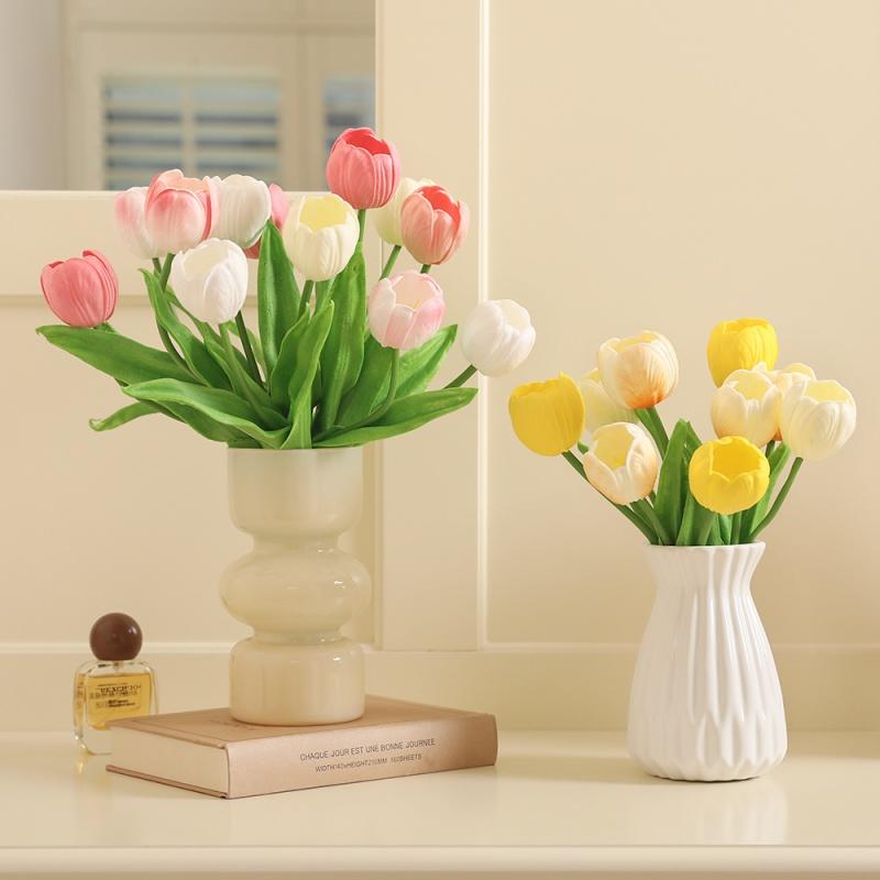 3/5Pcs Simulated Tulip Berry Flower Artificial Bouquet Living Room Plant Home Decoration Ornament Desktop Prop DIY Wedding Decor