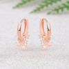  Sterling Stylish Jewelry Color New Arrival Woman Voguish High Quality Earrings Golden Rose Gold Tone Color Star Tassel Hoop