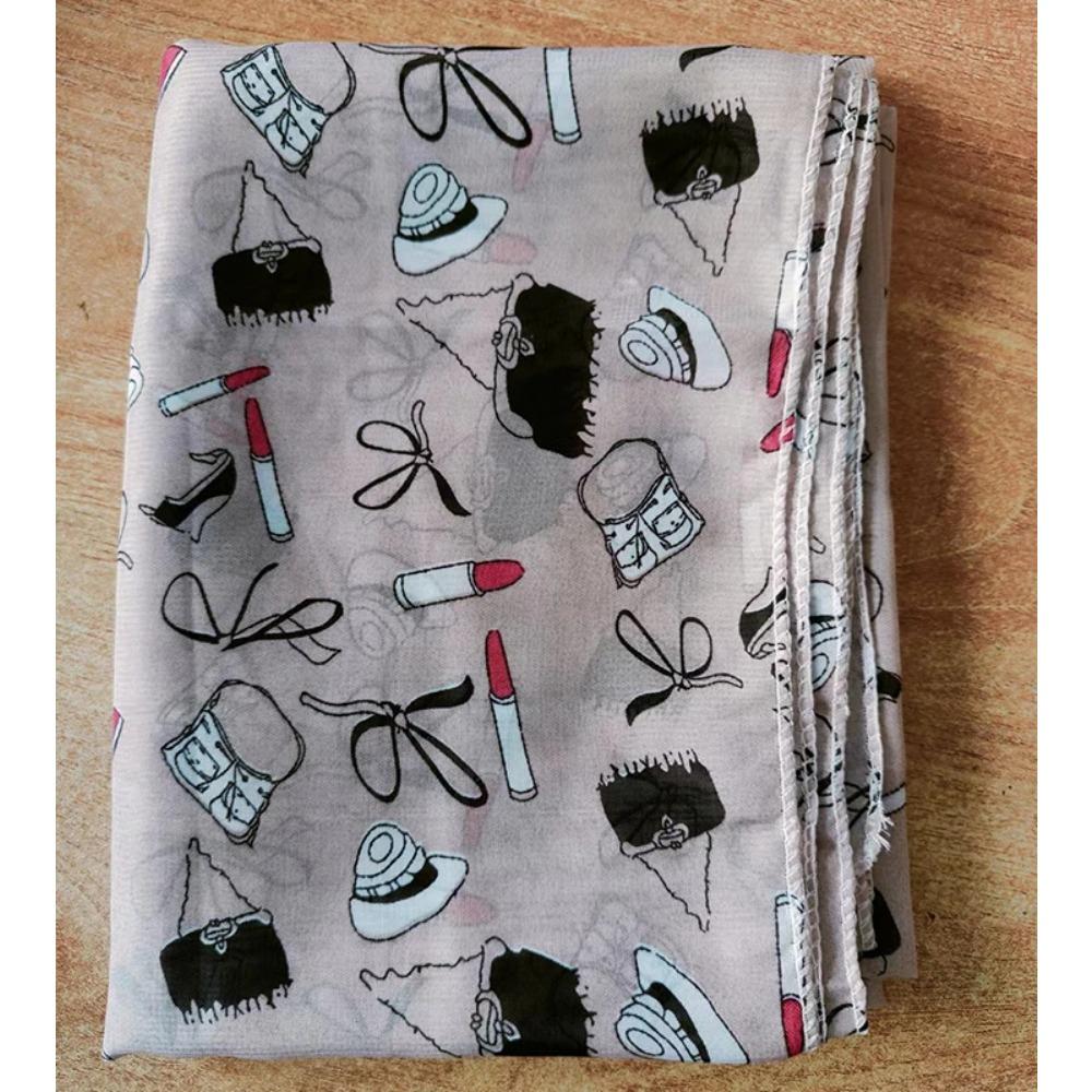 Women Chiffon Scarf 150*45cm thin style Scarfs Print Cat Star Leopard Shawls And Scarves Best Party gift 22009