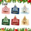 Embossed Hot Stamping Holiday Cards 10 Pcs 3D Christmas Tree Greeting Cards, Postcards Ritual Feeling Gift Souvenirs Bulk for New Year, Winter
