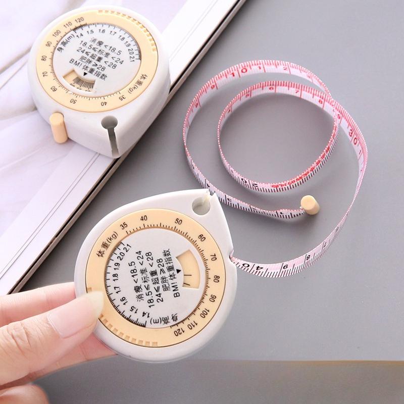 Teardrop-shaped Automatic Retractable Tape Measure, Health Waist Circumference Measuring Ruler, Mini Portable 1.5M