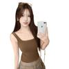 A #New Sexy Spice Girl Slim Versatile Halter Pure Cotton Suspender Vest Integrated Breast Cover with Chest Pad