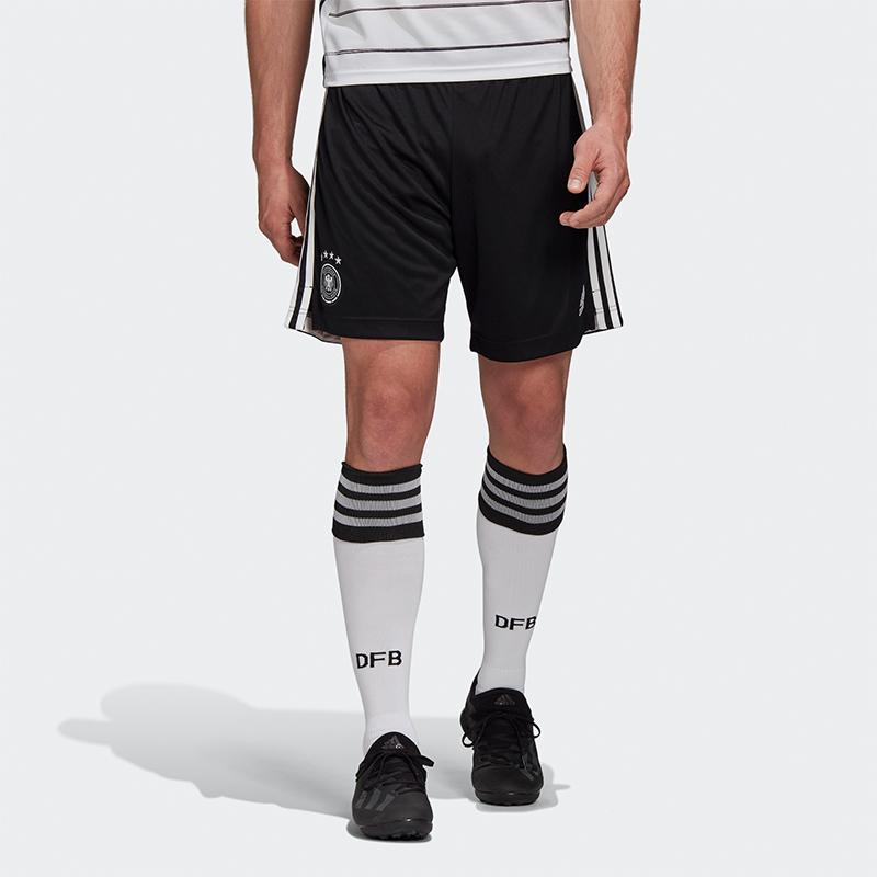 Adidas Germany National Team Home Football Elastic Waist Sports Shorts Men Bottoms Black FS7590