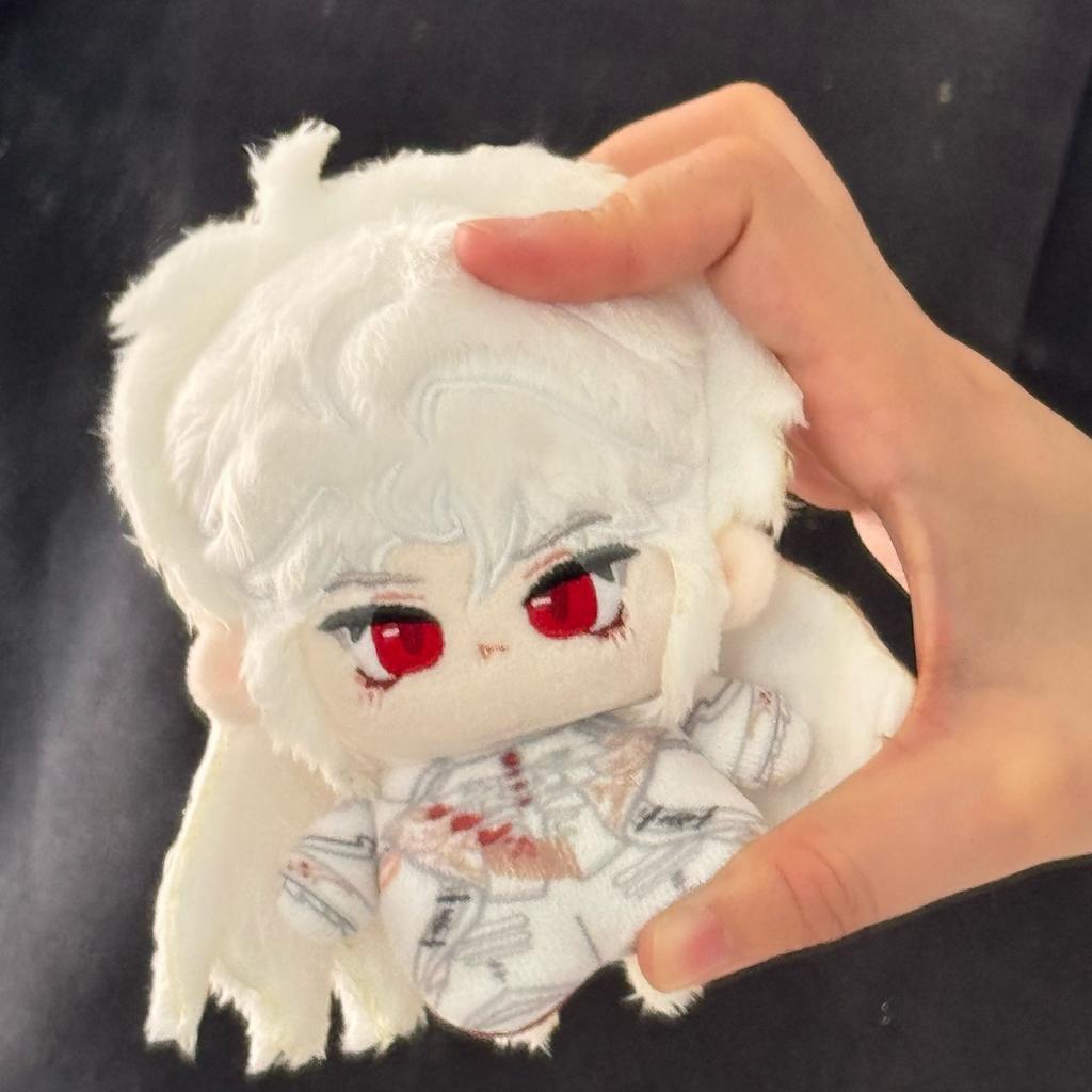 Anime 10Cm Silver Wing Cartoon Doll Stuffed Keychain Anime Love And Deepspace Sylus Cosplay Backpack Plushes Adorn Xmas Gift