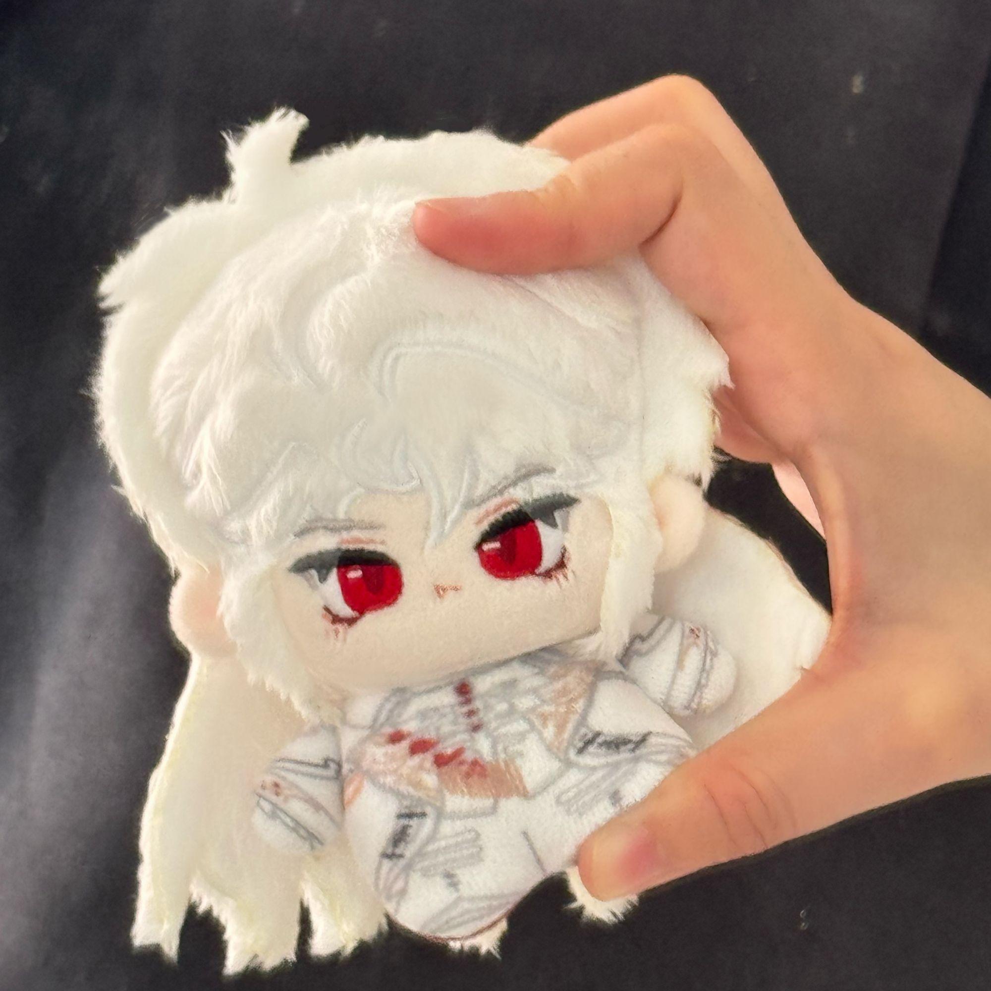 Neue 10cm Liebe Und Tiefraum Sylus Plüschpuppe Silberner Flügel Teufel Cosplay Anime Niedlicher Plüschtier Rucksack Schlüsselanhänger Anhänger Weihnachten Geschenke 10cm