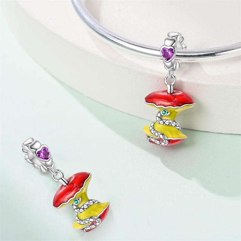 Copper Metal Halloween Series Snake Garden of Eden Bead Components Charm Bead Components Bead Components Compatible With Authentic Original Bracelet
