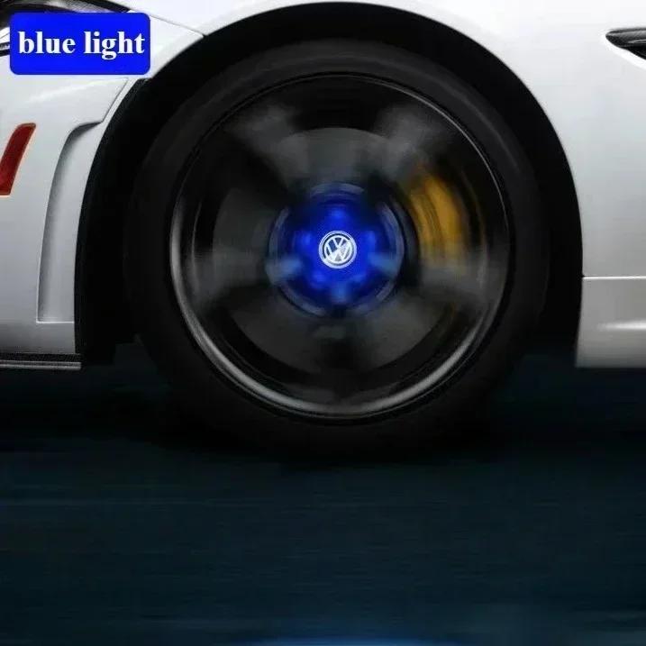 2025 Fierbinte 4 buc Lumini LED pentru Butuc Capac Mașină Iluminare Plutitoare Capace Centru Roată Pentru VW Volkswagen golf4/6/7 toutan passat ti