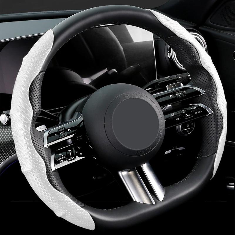 

New Car Carbon Fiber Non-slip Steering Wheel Cover For Opel Corsa Astra Insignia Vectra Zafira Meriva Mokka Grandland Vivaro