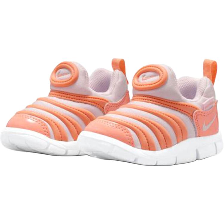 Nike Dynamo Free Comfortable Versatile Durable Low-Top Walking Shoes Baby Shoes Orange Purple 343938-809