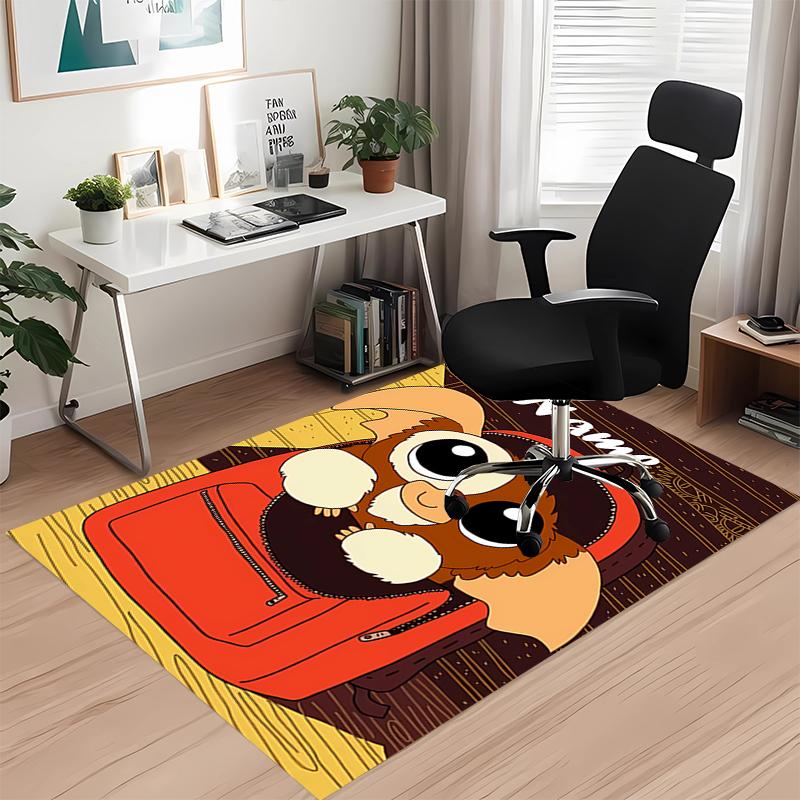 Custom Name Gremlins Printed Carpet, for Office Chair Living Room Bedroom Kitchen Room Decor Gifts.