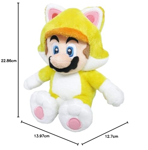 Sanei Boeki Super Mario 3D World Cat Mario (S) W14 x D12 x H24cm Plush Toy