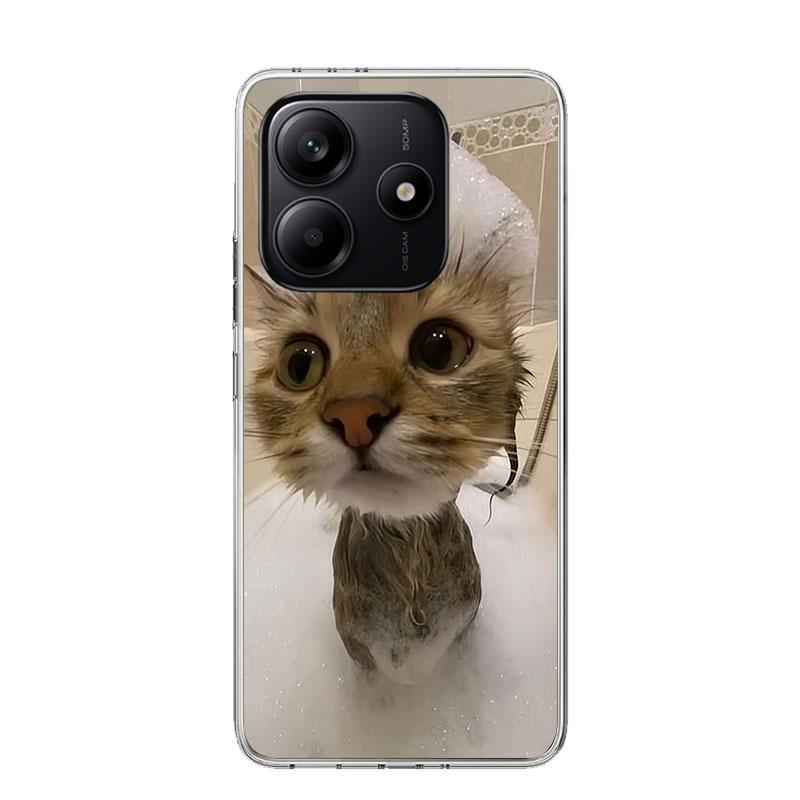 

Pet Cat Funny Memes Phone Case For Xiaomi Redmi Note 15 14 13 12S 12 Pro Plus 11S 11E 11 11T 10S 10 Art Soft Pattern Cover Redmi Redmi Note 12 4G