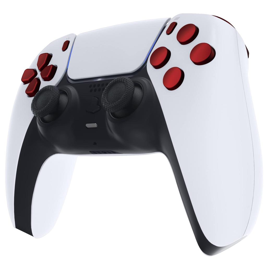 eXtremeRate Replacement for PS5 Controller and Face Compatible with PlayStation 5 Pure Color Full Button Set Not D-Pad (BDM-010 & 020), R1, L1, R2,