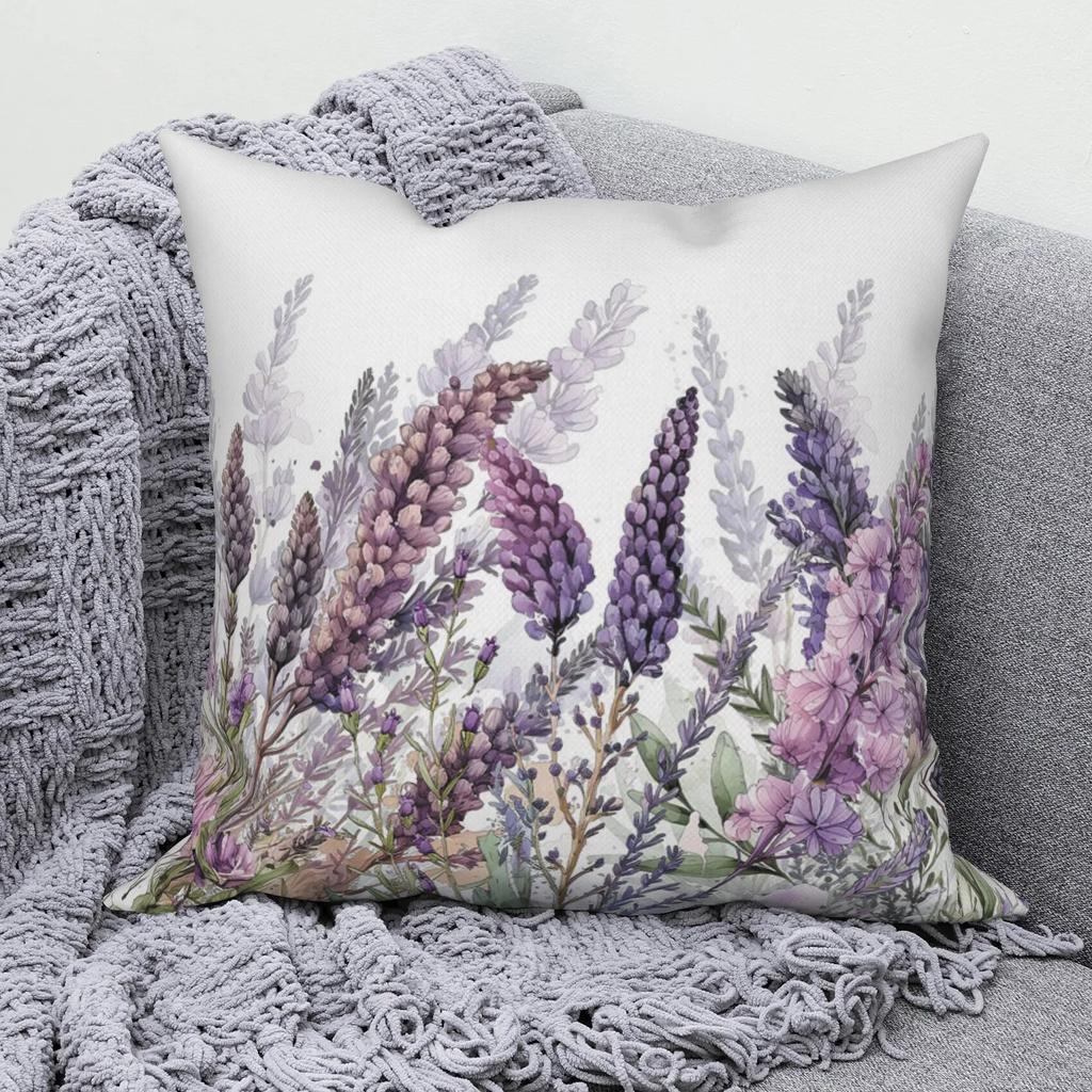 Modern Sofa Pillow Cover Living Home Decor Tropical Flower   Decorative Cushion  Throw