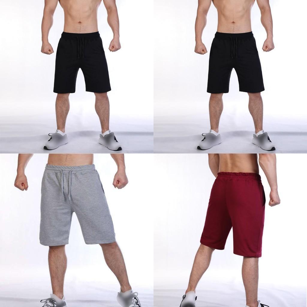 Mens Plain Elasticated Gym Shorts Comfy Sports Jogging Trousers S-3xl Black