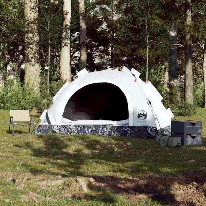 VidaXL Tente de camping 4 personnes tissu occultant libération rapide, tente, abri de camping, abri de jardin, tente de 4004172
