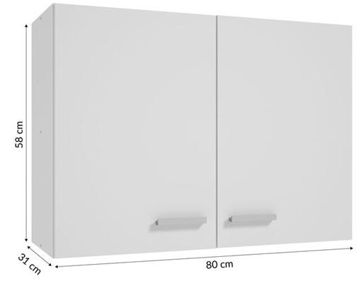 Wall-Mounted Kitchen Cabinet Single 80 X 60