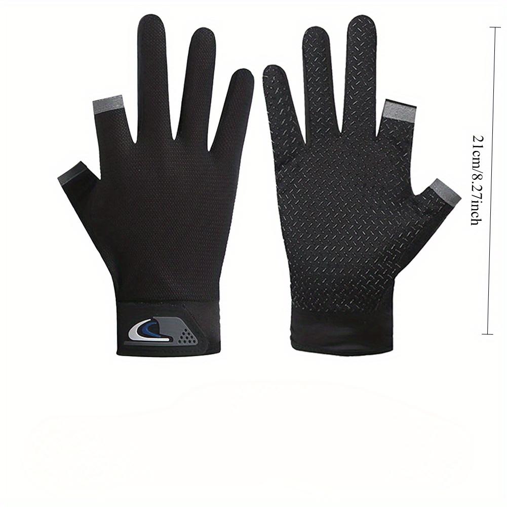 Letní Pánské Rybářské rukavice Ženy Střih na dva prsty Mužský dotykový displej Úhlové Protiskluzové protisluneční Prodyšné cyklistické fitness rukavice