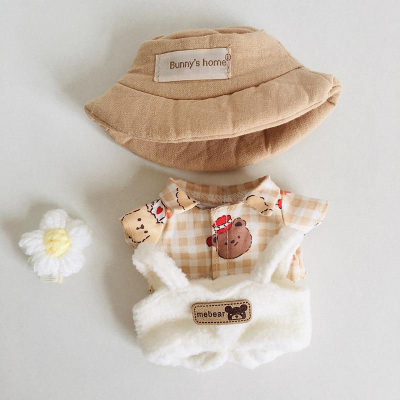 בגדי בובת קטיפה ויניל חמודה 17 ס"מ קופסה עיוורת - תליון LaBuBu שמלת אביזרים