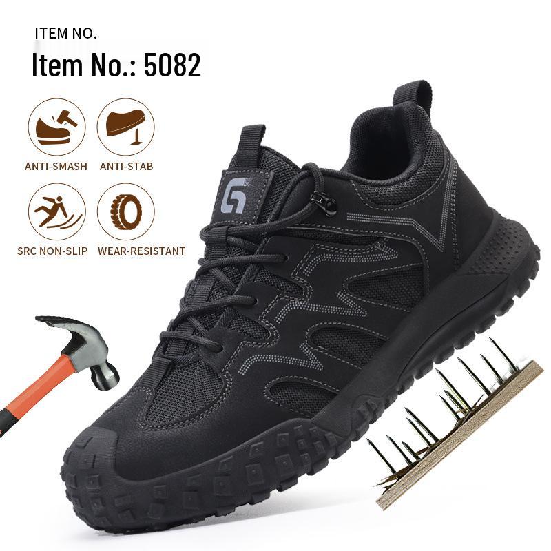 

Comfortable Winter Fleece-Lined Anti-Smash and Puncture-Resistant Safety Work Shoes, Non-Slip and Wear-Resistant. 5082-Comfort New;40