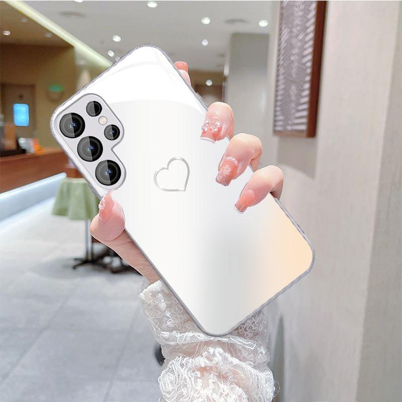 

Любовь Подходит для Чехла для Мобильного Телефона Samsung S24ULTRA S23 для Девочек S22 Металлический A52 Полностью Закрытый S23FE Стеклянный Чехол Samsung A14 5G/A14 4G