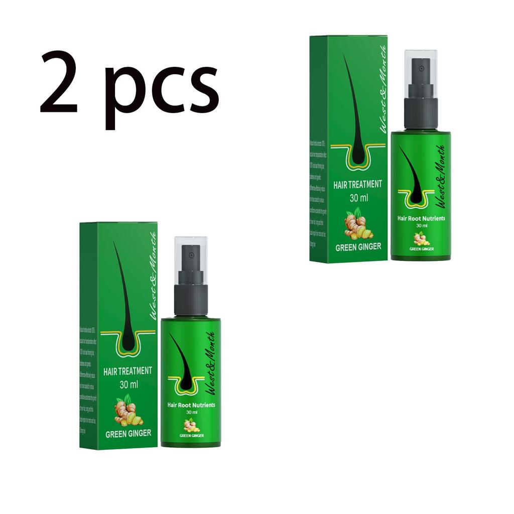 West&Month Ginger Hair Care Spray, strengthens hair, prevents thinning, frizz, repairs hair roots, reduces dandruff, and helps prevent hair loss  30ml