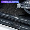 BBKP7 Leather Car Door Decals Carbon Fiber Threshold Anti Scratch For BMW X1 X2 X3 X5 X4 X6 X7 iX3 F20 F10 F07 E70 E46 E90 E92 E60 E39