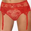 Women's Lace Garter Belt with High Waist Elegant Red Women's Lace Garter Belt with High Waist Elegant Red