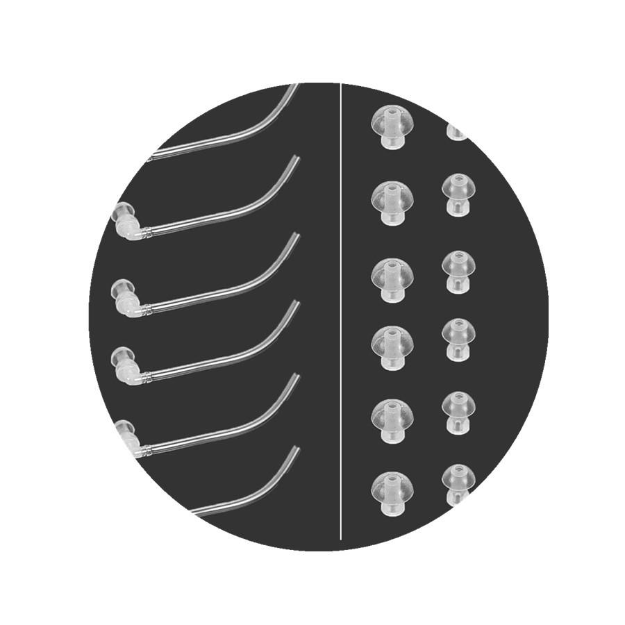 

18 шт. Беруши + 6 трубок Siemens Resound BTE Слуховой аппарат Насадки для ушей Купола ( S M L) белый