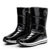 2025 Luxusní Vodotěsné Protiskluzové Kozačky do Poloviny Lýtka Platforma Zimní Zateplené Plyšové Kozačky Pohodlné Dámské Sněhule Módní Botas Mujer