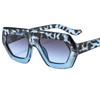 Sunglasses Unique Trending Retro Designer Sunglasses Authentic 2024 Celebrity Tortoise and Green Square Thick Sunglasses