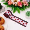 4 Roll Labybug Ribbon 5Yard/Roll Ladybird Ribbon Decorative Ribbon for Gift Wrapping, Party Decorations, Hair Bows