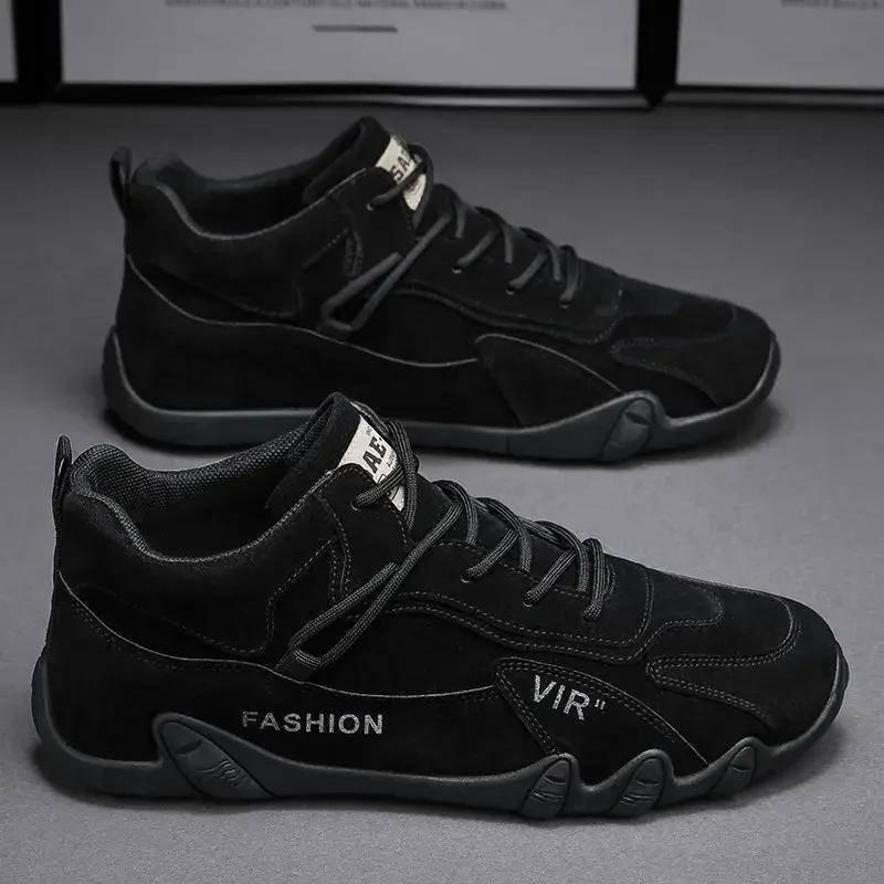 Fashion Men's New Autumn Breathable Casual Sports Shoes, Waterproof and Wear-resistant Workwear Shoes, Outdoor Lightweight Hiking Shoes