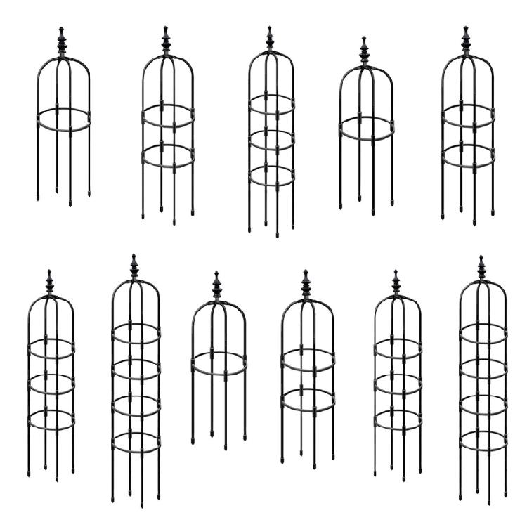 Rust-resistant Garden Stainless Steel Trellis U-Shaped Rings Garden Plant Stake