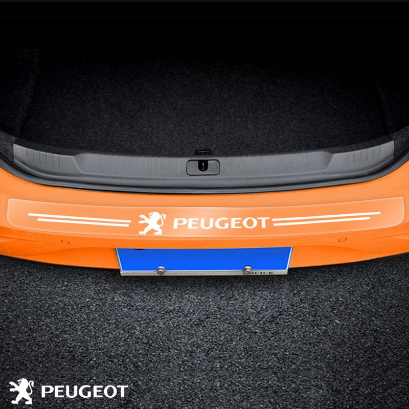 1Pcs Transparent Car Trunk Badge Protective Sticker Auto Goods For Peugeot 308 408 508 RCZ 208 3008 2008 206 207 108 406 407 408 206 207 208 306 307