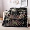 Moth Pitcher Plant Illustration Blanket Soft And Comfortable Sofa Blanket Outdoor Plush Blanket Air Conditioning Blanket Digital Printing