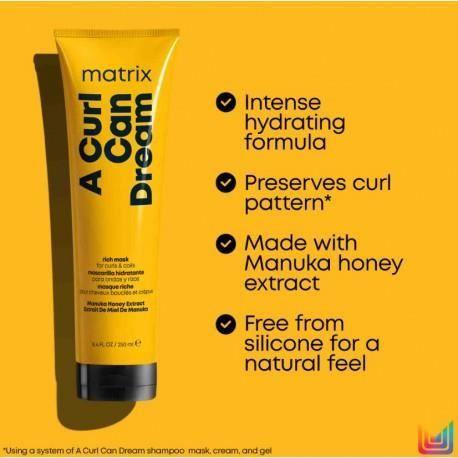 Masque cheveux bouclés hydratant 250 ml - Matrix - A Curl Can Dream
