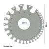 Integrated Thread Gauge: 55° British, 60° Metric, Metric-British, American Tooth Gauge.