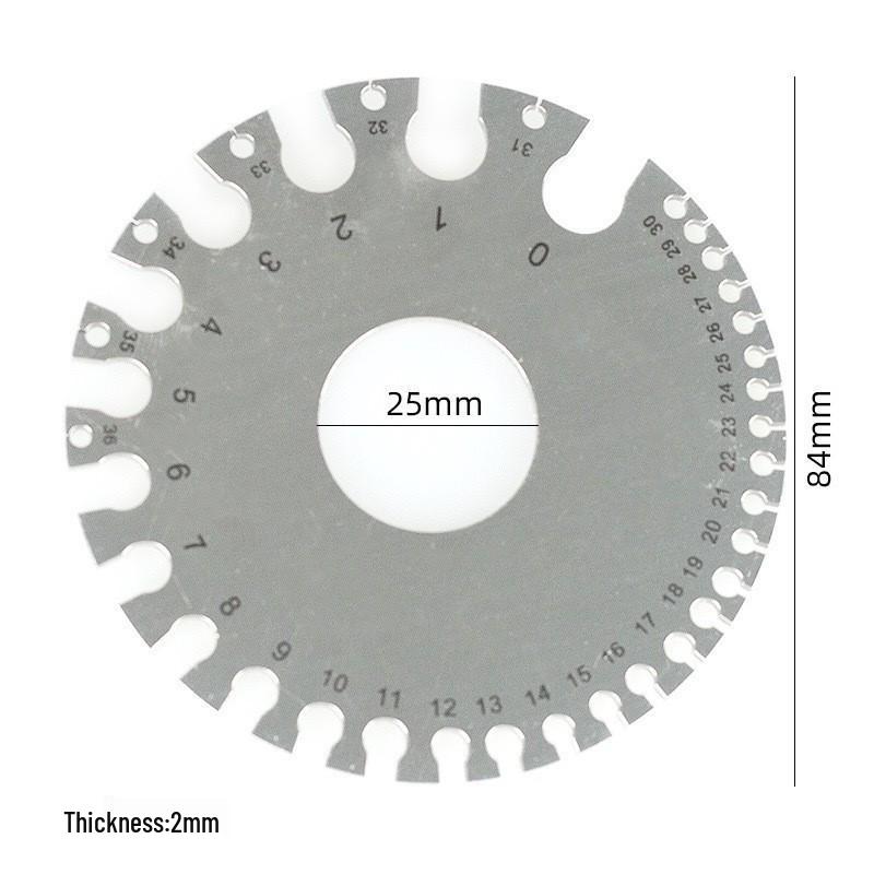 Integrated Thread Gauge: 55° British, 60° Metric, Metric-British, American Tooth Gauge.