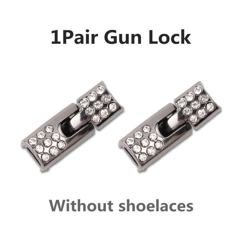 Diamond Magnetic Lock Shoelaces Gradient Elastic No-Tie Shoe Laces for Sneakers Kids & Adults Rubber Bands for Easy Fit