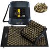 4FIZJO ERGO Acupressure Mat 68x42cm + Square Pillow Black/Gold