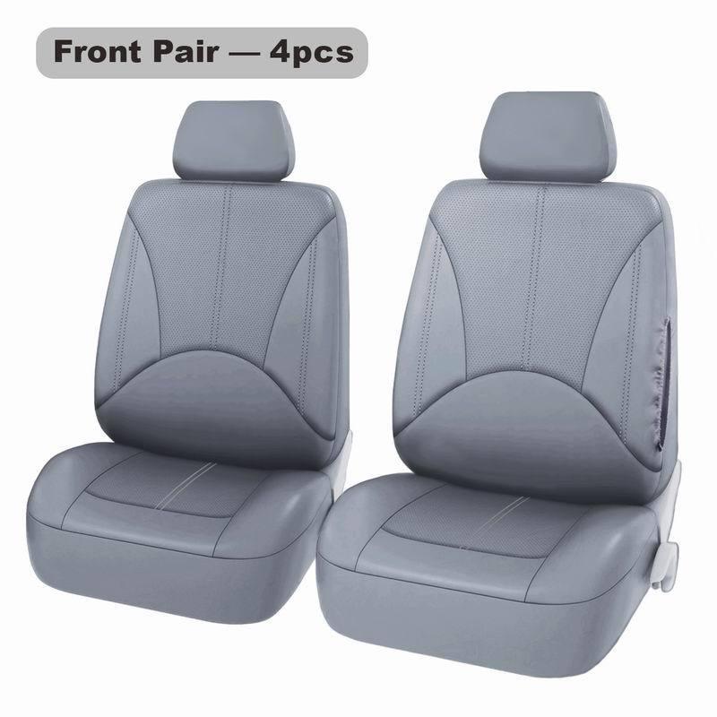 All-Season Universal 9-Piece PU Leather Car Seat Cover