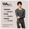 HLA Men's Pure Cotton Antibacterial Thermal Underwear Set