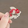 Red Koi Fish Brooch for Women, High-end and Elegant Accessories