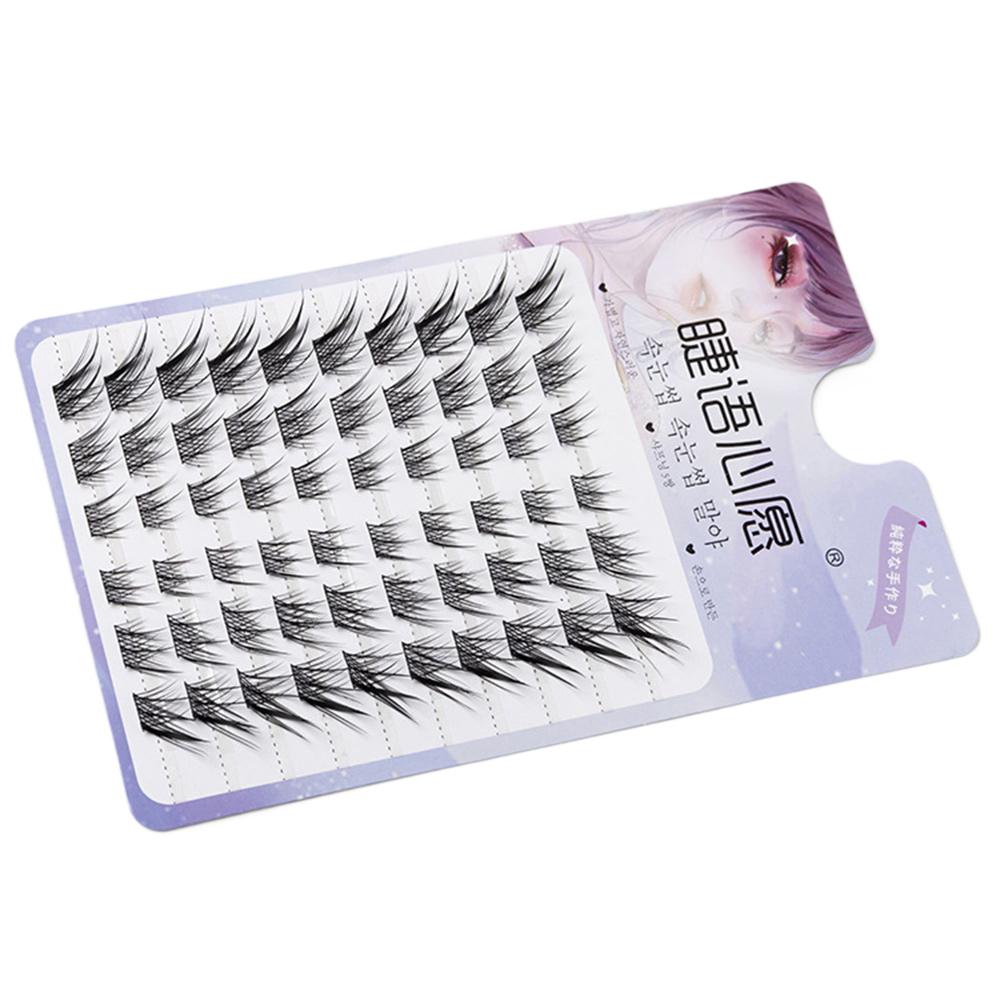 Manga Natural Lashes Clusters Wispy C Curl Individual Lashes  for Eyelash Extensions