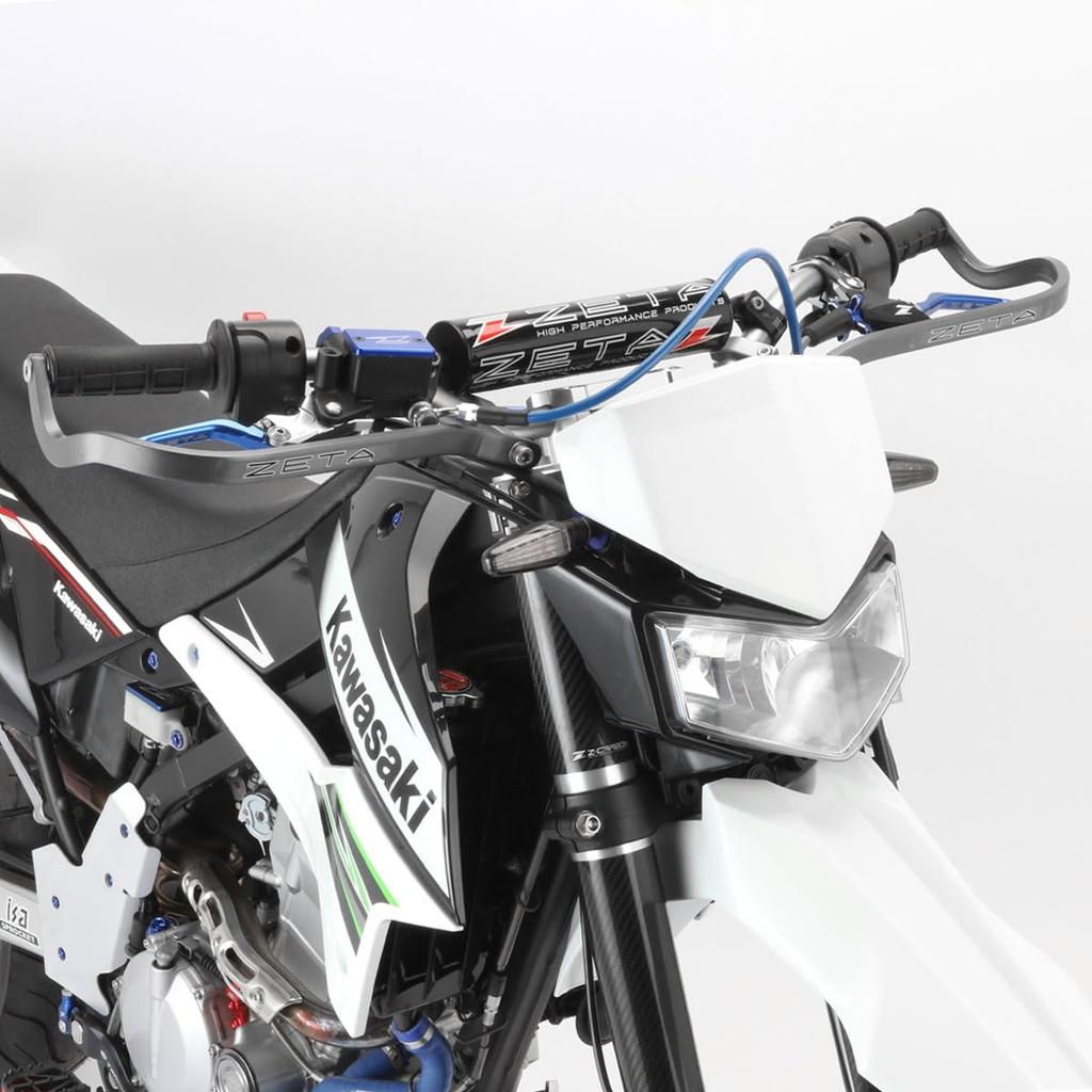 ZETA RACING For standard diameter bars Compatible handlebar inner diameter Armor hand guard bend titanium color high rigidity aluminum alloy