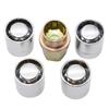 For Toyota For Honda For Acura US M12x1.5 Car Anti Theft Steel Wheel Lock Lug Nuts Tyre Chrome Locking Nuts 4+1 Set